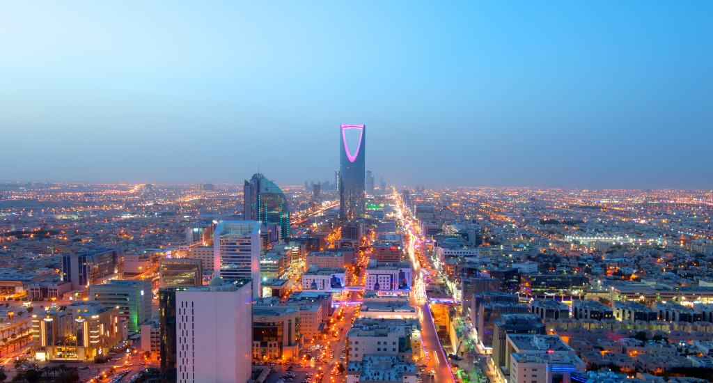 Riyadh, Saudi Arabia Skyline at night